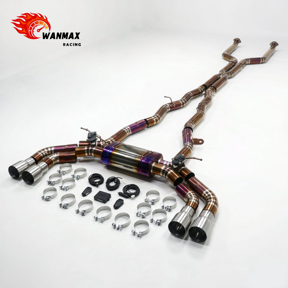 For BMW G90 M5 S68 4.4L Titanium Alloy Exhaust Catback System with Electronic Valves