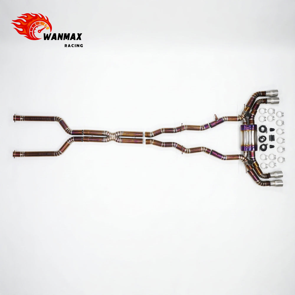 For BMW G90 M5 S68 4.4L Titanium Alloy Exhaust Catback System with Electronic Valves