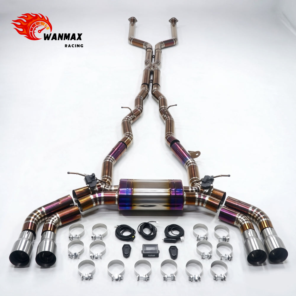 For BMW G90 M5 S68 4.4L Titanium Alloy Exhaust Catback System with Electronic Valves