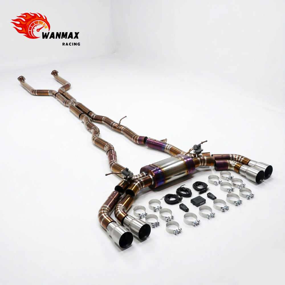 For BMW G90 M5 S68 4.4L Titanium Alloy Exhaust Catback System with Electronic Valves