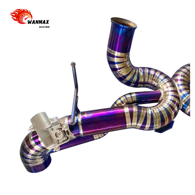 High Performance Burnt Purple Full Titanium OEM Valve Catback Exhaust for McLaren GT Twin Turbo V8