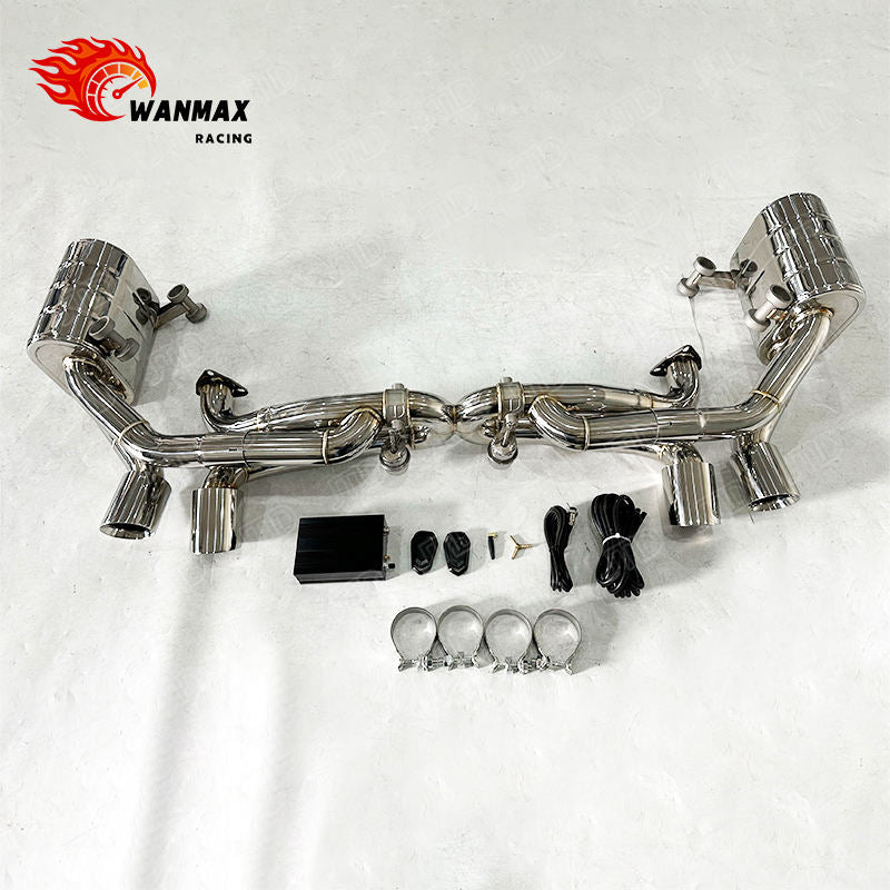 High Performance Valved Sport Exhaust System for Porsche 997.2 304 Stainless Steel with Vacuum Valve Fast Shipping in Stock