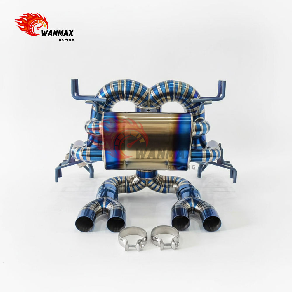 Burnt Blue Titanium OEM Valve Catback Muffler Exhaust for Lamborghini Aventador LP700 LP740 LP750 SVJ 6.5L Naturally Aspirated V12