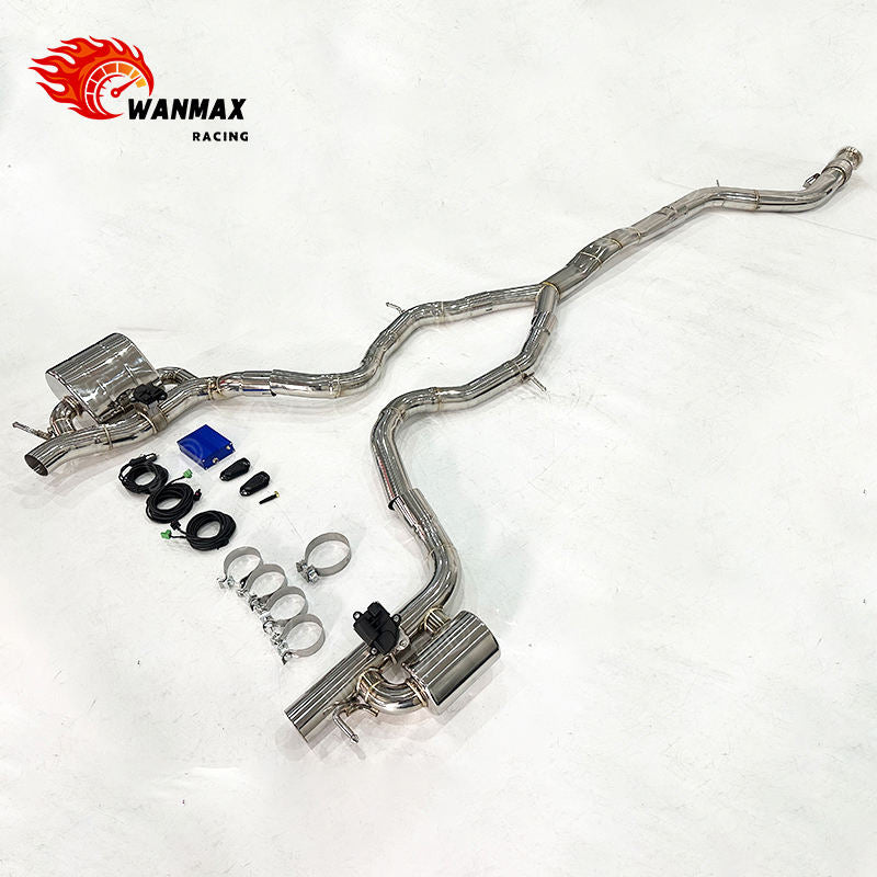 Mirror Polished 304 Stainless Steel Electronic Valved Exhaust System for Mercedes-Benz W206 C43 AMG 3.0T V6 2022+