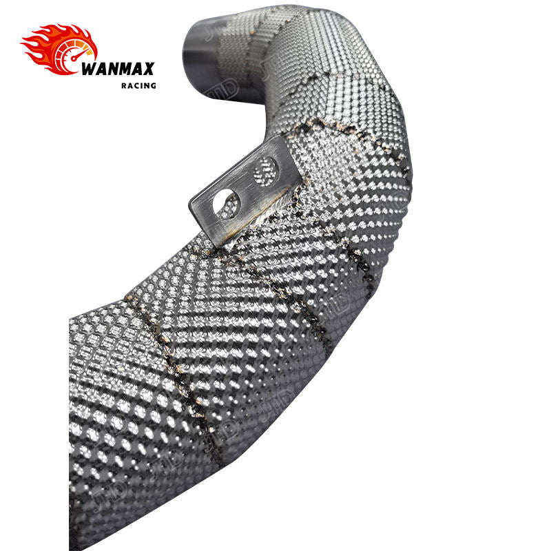 Heat Shielded 304 Stainless Steel High-Flow Exhaust Downpipe for BMW X5M F95 X6M F96 S63 4.4L V8 Twin Turbo