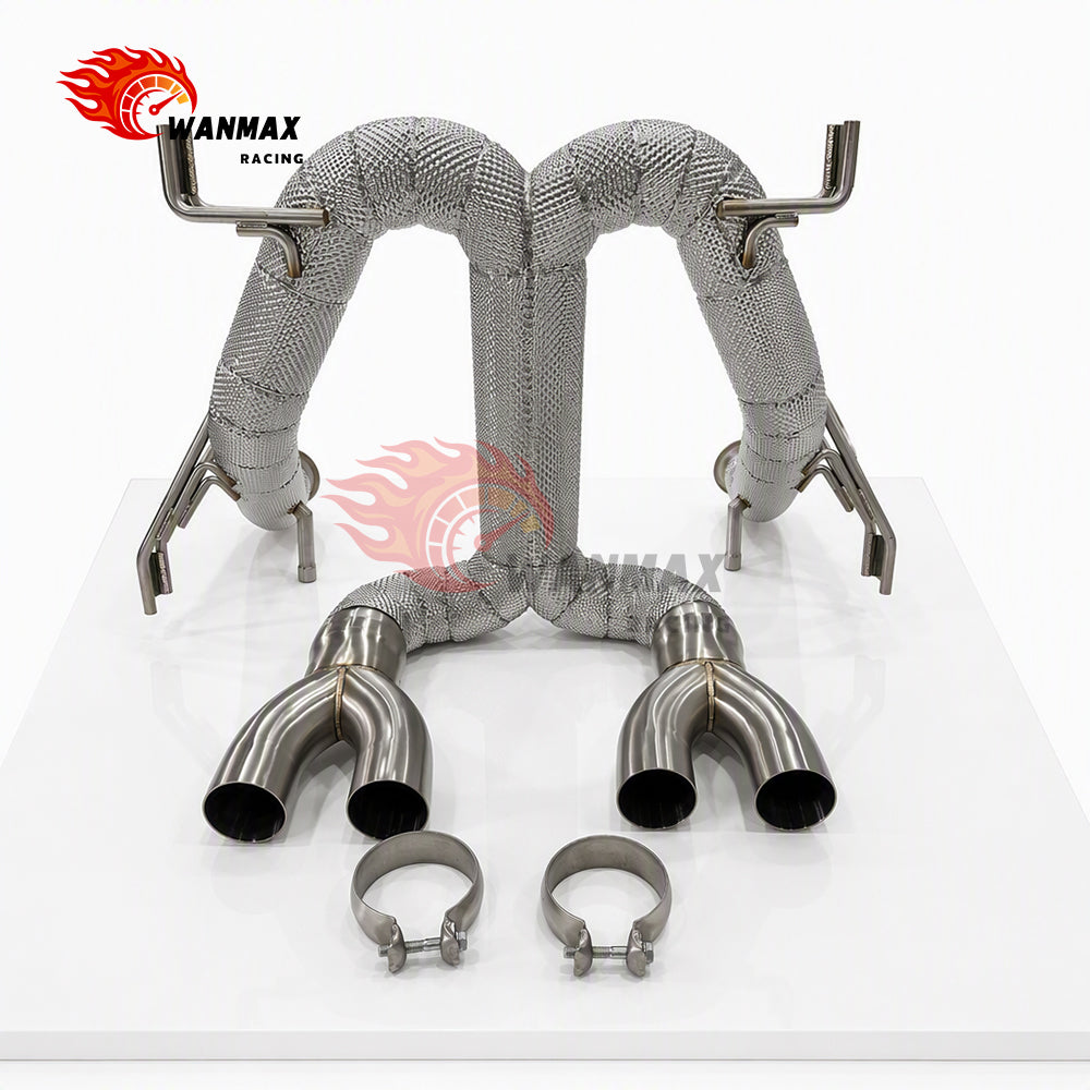 High Performance Downpipe and Catback Exhaust System Kit for Lamborghini Revuelto 6.5L V12 Models Full Heat Shielded