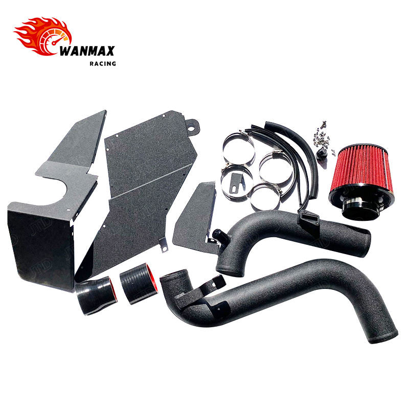 Performance Aluminum Cold Air Intake System Kit with Heat Shield for VW Golf MK5 GTI MK6 R Audi A3 EA113 2.0T FSI