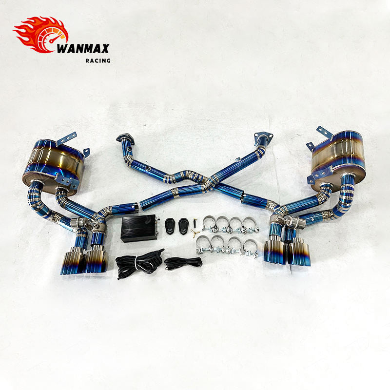 Titanium Vacuum Valved Catback Exhaust System for Porsche 997.1 Carrera Lightweight Upgrade Increases Power In Stock Fast Shipping