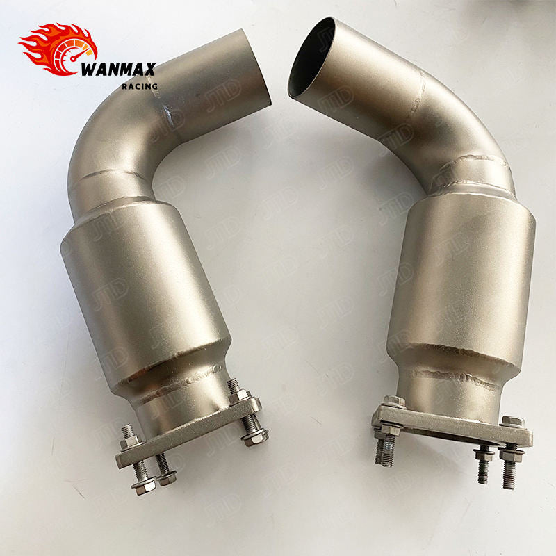 For Porsche 911 Carrera Lightweight Sandblasted Titanium Performance Exhaust Catback Upgrade Ti System