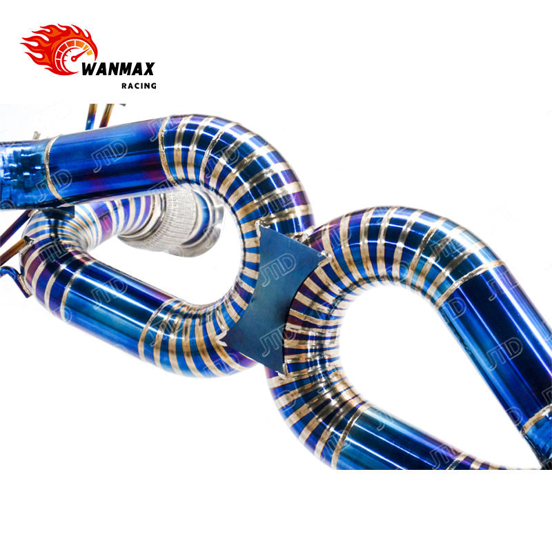 Titanium Straight Pipe Catback Exhaust System for Lamborghini Huracan STO 5.2L V10 Naturally Aspirated