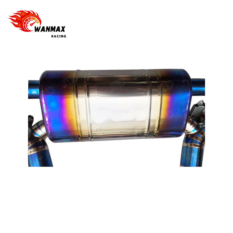 Burnt Blue Titanium Valved Catback Exhaust System with Carbon Tips for BMW Z4 G29 2019+ B48 2.0L Turbo