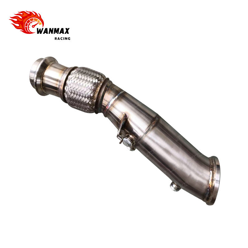Brushed SS304 High-Flow Downpipe for BMW 120i/220i/320i/330i/420i B46 2.0L Turbo