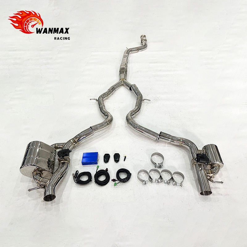 Mirror Polished 304 Stainless Steel Electronic Valved Exhaust System for Mercedes-Benz W206 C43 AMG 3.0T V6 2022+