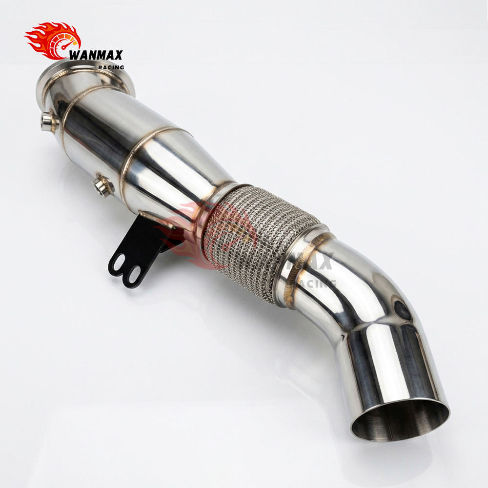 4.5 Inch 114mm B58 Gen1 Racing Downpipe for BMW F20 F30 F32 G30 140i 340i 440i 540i SS304 Exhaust Pipe