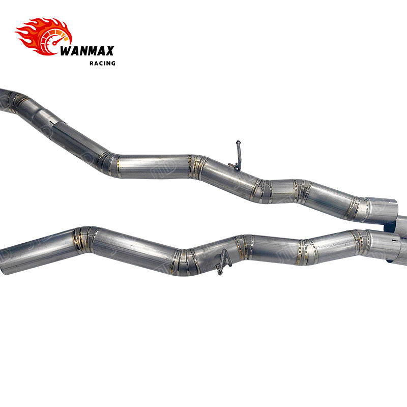 Raw Titanium Valved Catback Exhaust System for BMW M8 F91 F92 F93 4.4T Tuning Performance Valvetronic Muffler Carbon Tips