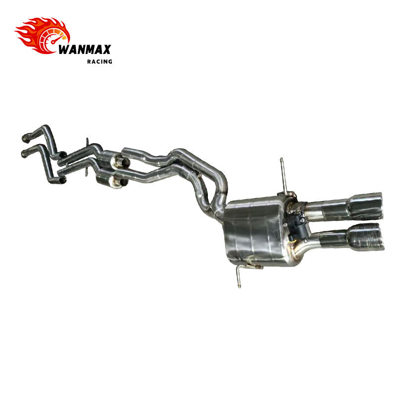 Performance Stainless Steel Catback Valved Muffler Exhaust System for BMW 330Ci E46 3.0L 2001