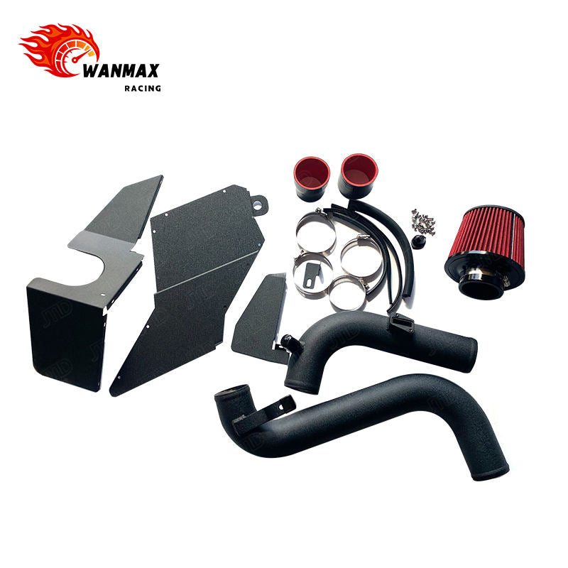 Performance Aluminum Cold Air Intake System Kit with Heat Shield for VW Golf MK5 GTI MK6 R Audi A3 EA113 2.0T FSI