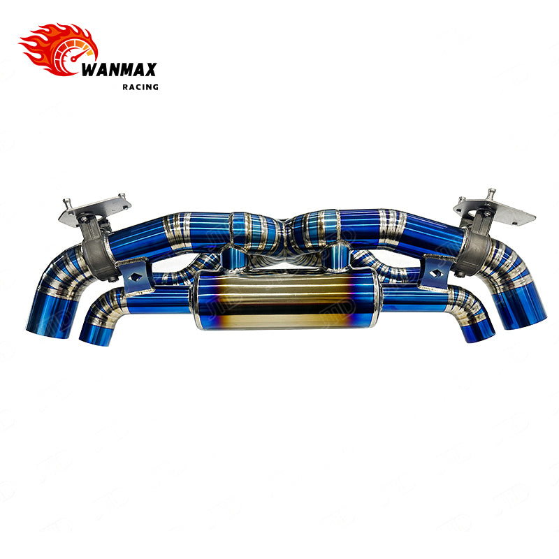 For Porsche 911 992 3.0T Burnt Blue Full Titanium  Catback Exhaust OEM Electronic Valved