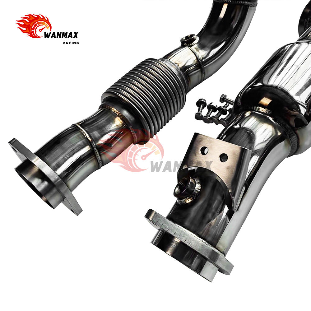 Mirror-Polished T304 Performance Downpipe Pair for BMW G80 M3/G82 G83 M4/G87 M2 S58 3.0L Turbo