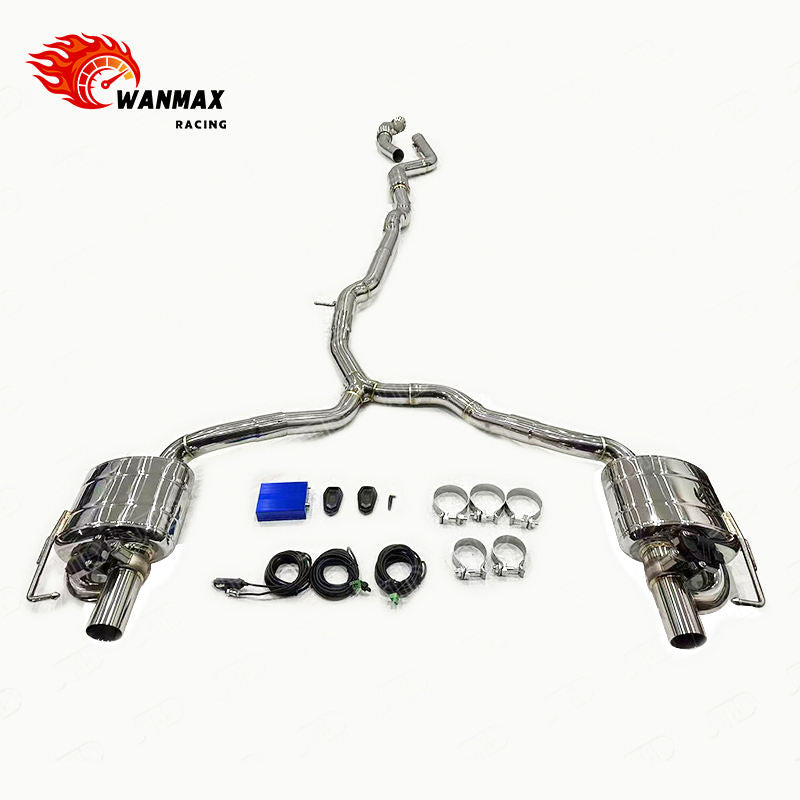 Mirror Polished 304 Stainless Steel Electronic Valved Exhaust System for Mercedes-Benz W206 C300 2.0T 2022+