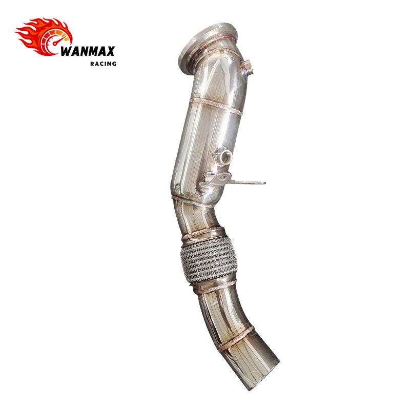 Mirror Polished SS304 Exhaust Downpipe for BMW 3 Series F30 318i B38 1.5L Turbo With Flex Bellows
