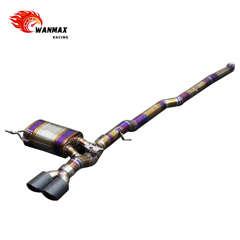 Performance Valved Catback Exhaust System for MINI Cooper S F56 2.0T B48 Engine Titanium Style