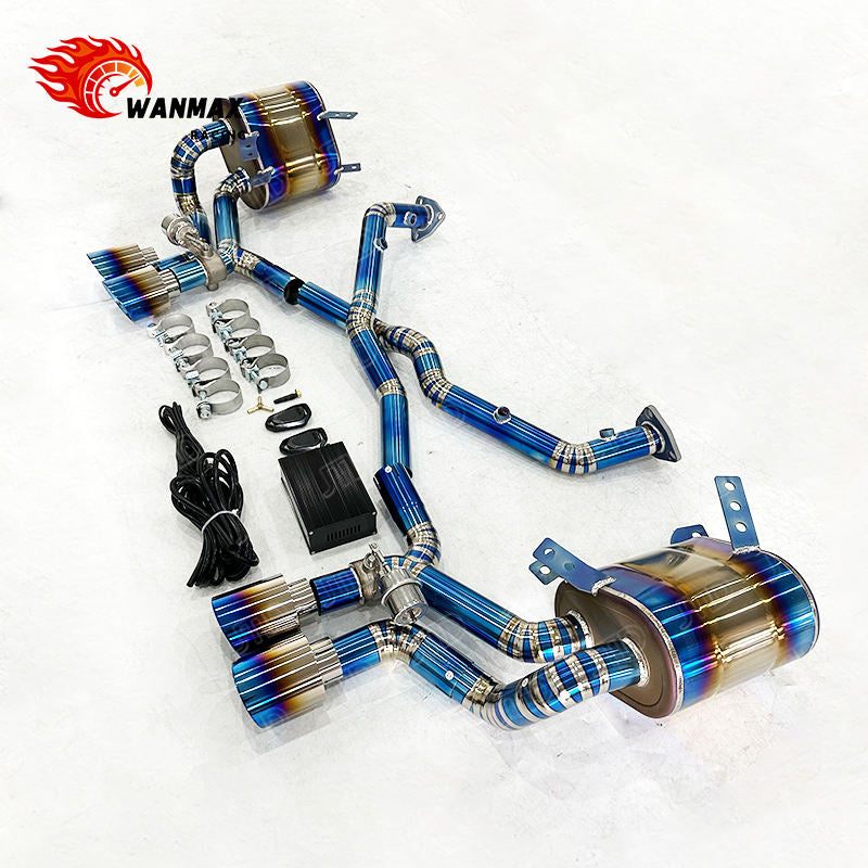 Titanium Vacuum Valved Catback Exhaust System for Porsche 997.1 Carrera Lightweight Upgrade Increases Power In Stock Fast Shipping