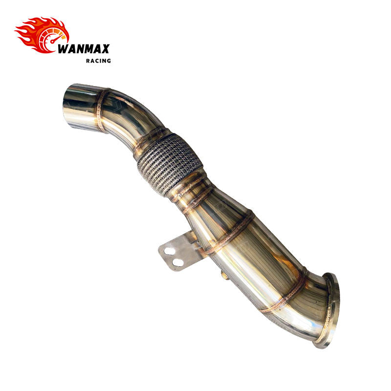 Mirror-Polished SS304 High-Flow Downpipe for BMW M340i G20/Z4 G29/Toyota Supra A90 B58 3.0L Turbo