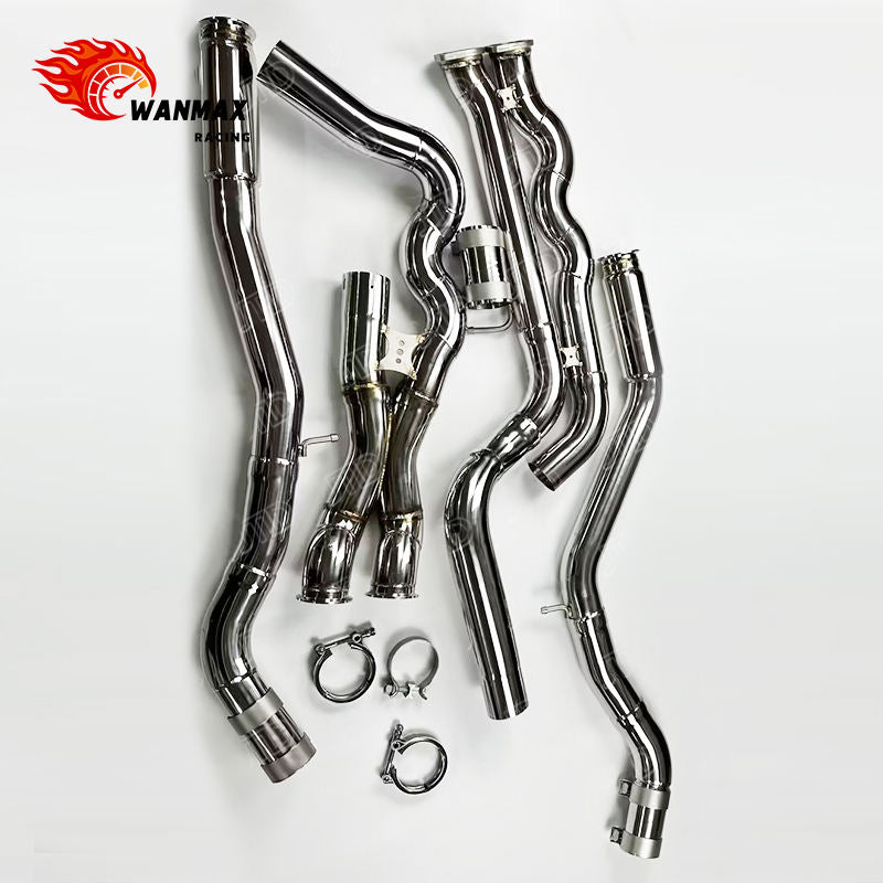 70mm Equal Length SS304 Serpentine Midpipe Exhaust for BMW F80 M3 F82 M4 S55 3.0L Twin Turbo