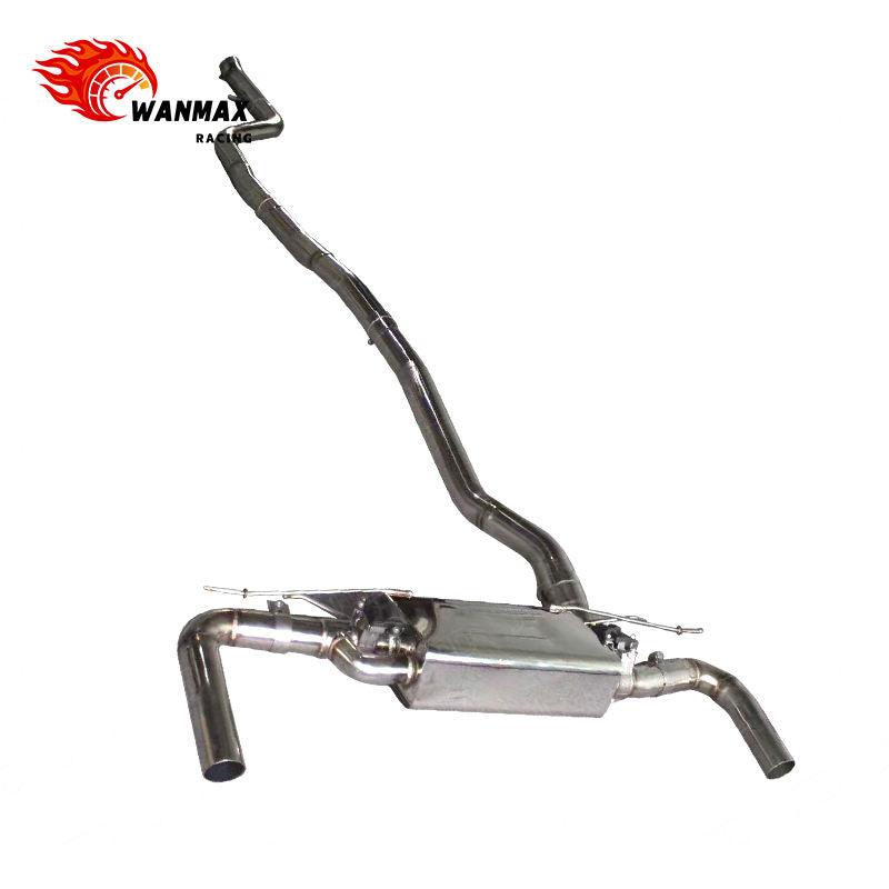 Mirror Polished SS304 Valved Catback Exhaust for BMW G12 740i B58 3.0L Turbo 2018