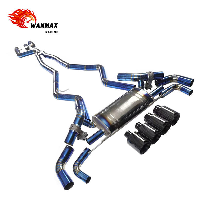 Titanium Valved Catback Exhaust System for BMW G20 G22 G26 M340i M440i B58 2019+ Performance Sport Muffler Carbon Tips