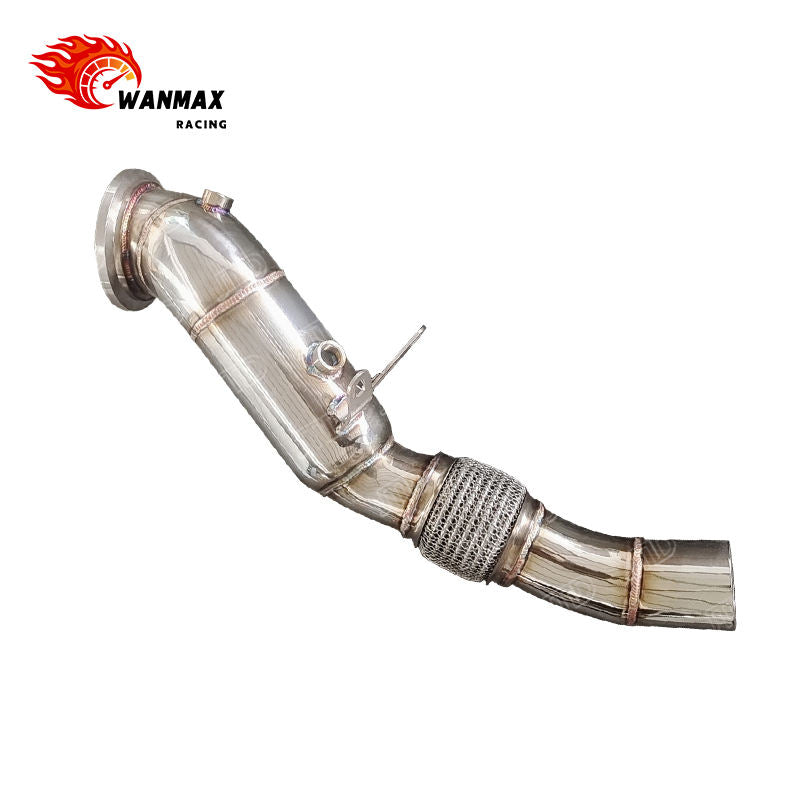 Mirror Polished SS304 Exhaust Downpipe for BMW 3 Series F30 318i B38 1.5L Turbo With Flex Bellows