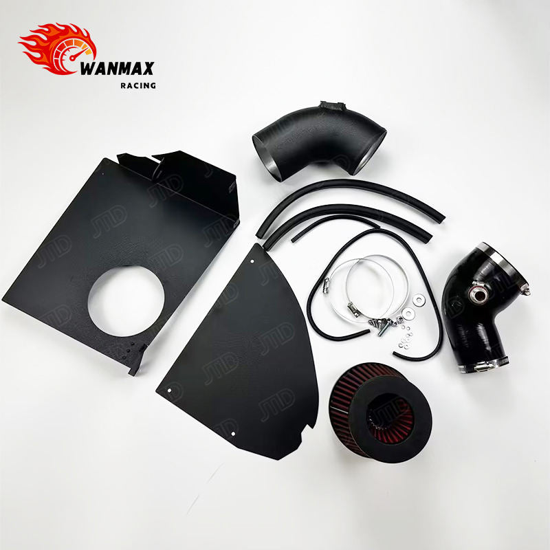 High-Flow Aluminum Cold Air Intake System Kit with Heat Shield for BMW G20 M340i G42 M240i B58 3.0L Turbo