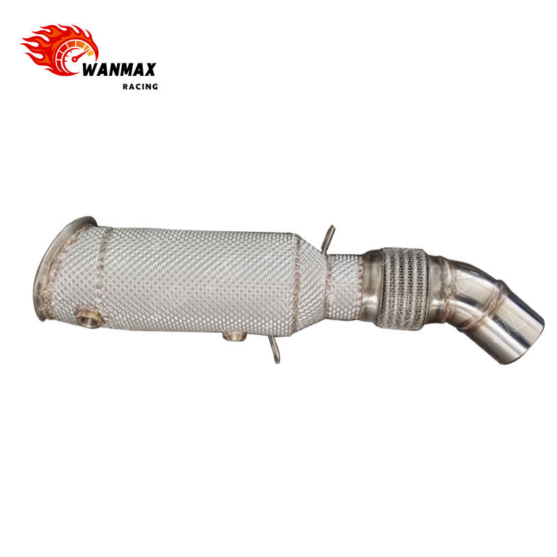Heat Shield Wrapped SS304 Exhaust Downpipe for BMW F30 328i 328xi N20 2.0T