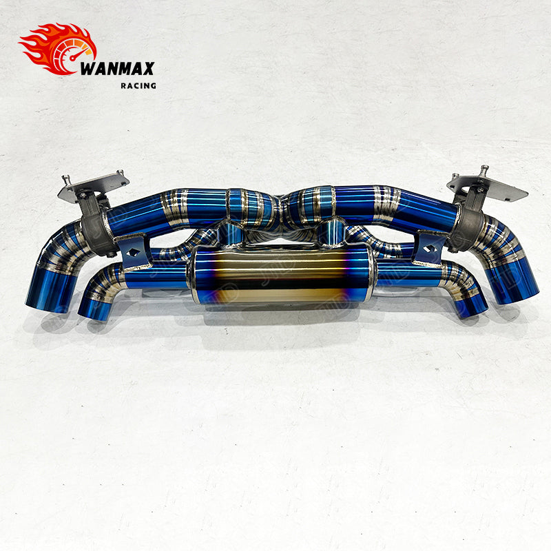 For Porsche 911 992 3.0T Burnt Blue Full Titanium  Catback Exhaust OEM Electronic Valved