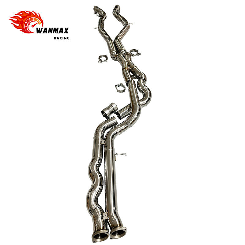 70mm Equal Length SS304 Serpentine Midpipe Exhaust for BMW F80 M3 F82 M4 S55 3.0L Twin Turbo