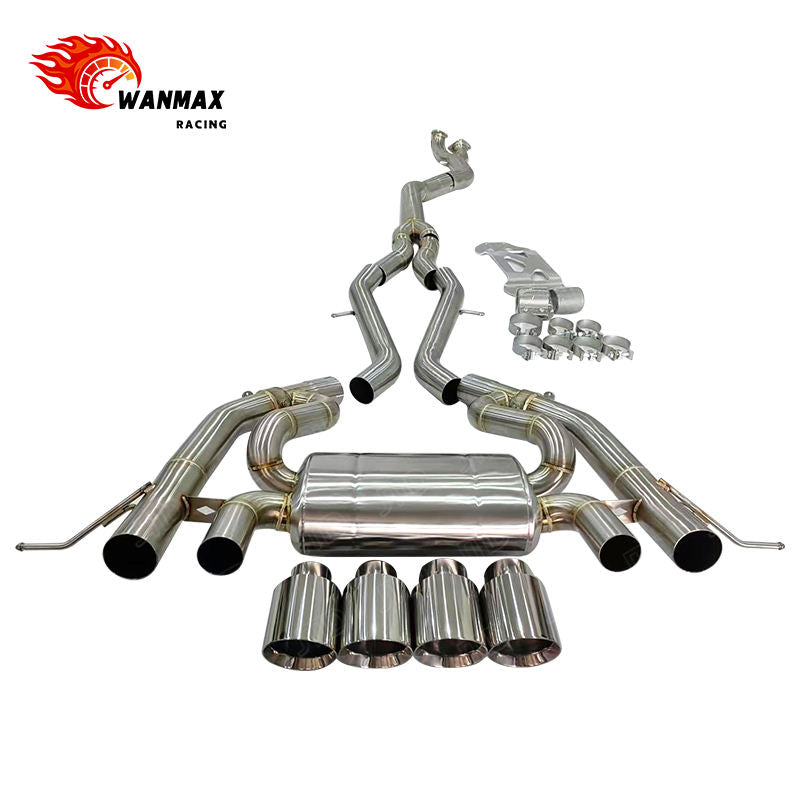 SS304 Valved Catback Exhaust for BMW M2 G87 M3 G80 M4 G82 S58 Dual-Tone Finish Available