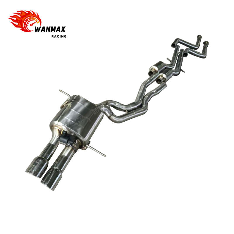 Performance Stainless Steel Catback Valved Muffler Exhaust System for BMW 330Ci E46 3.0L 2001