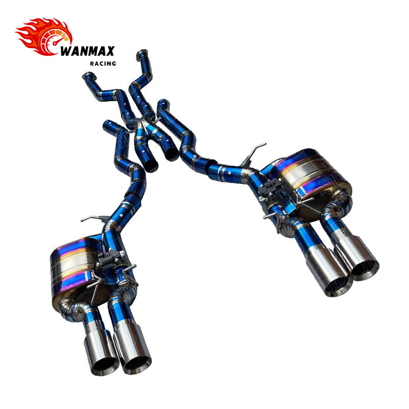 Electronic Valved Catback Muffler Exhaust for BMW E60 M5 E63 M6 S85 V10 5.0L with Stainless Tips