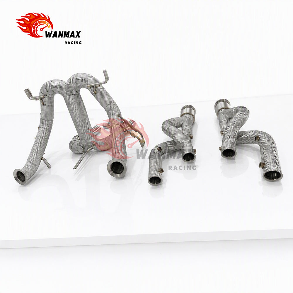 High Performance Downpipe and Catback Exhaust System Kit for Lamborghini Revuelto 6.5L V12 Models Full Heat Shielded