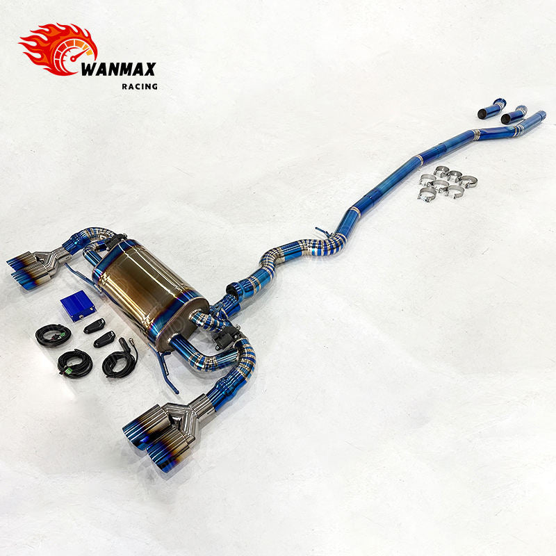 Titanium Electronic Valved Catback Exhaust for 2019+ BMW G20 G22 G23 G26 330i 430i 3 Series 4 Series B48 2.0T
