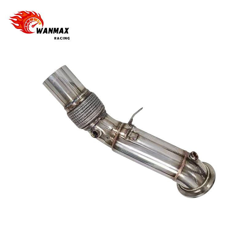 SS304 Exhaust Downpipe with Flex Bellows for BMW F30 320i 330i B48 2.0T 2016+