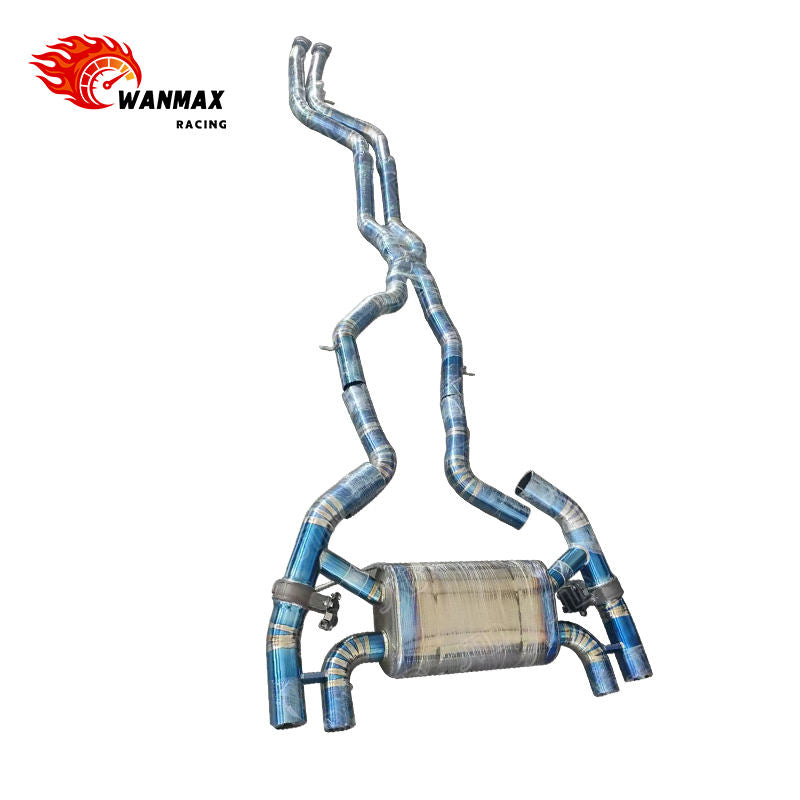 Valvetronic Blue Titanium Catback Exhaust System for BMW M2 Competition F87 S55 3.0L Twin Turbo