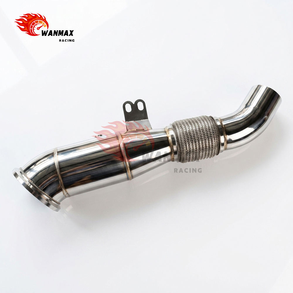 4.5 Inch 114mm B58 Gen1 Racing Downpipe for BMW F20 F30 F32 G30 140i 340i 440i 540i SS304 Exhaust Pipe