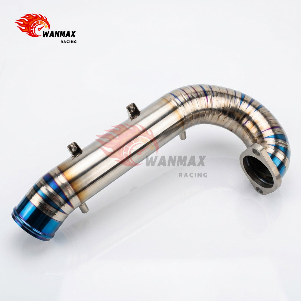 High-Performance Titanium Turbo Inlet Pipe Crossover Tube for Honda Civic Type R FK8 2.0T K20C1 2017-2021