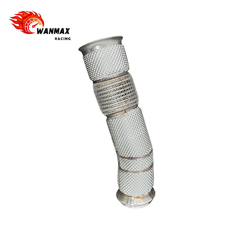 High-Performance Exhaust DownPipe for Mercedes A45 CLA45 GLA45 AMG W177 2.0T Turbo Full Heat Shield SS304 Front Downpipe
