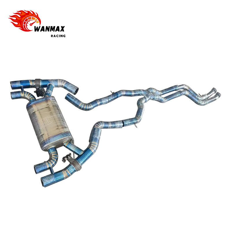 Valvetronic Blue Titanium Catback Exhaust System for BMW M2 Competition F87 S55 3.0L Twin Turbo