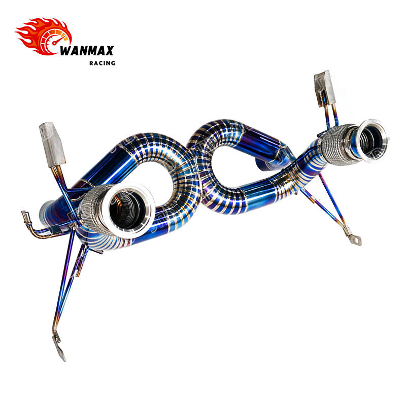 Titanium Straight Pipe Catback Exhaust System for Lamborghini Huracan STO 5.2L V10 Naturally Aspirated