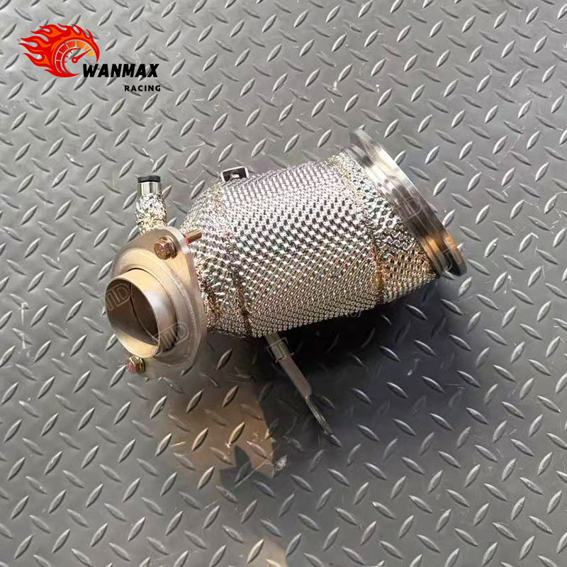 SS304 Heat-Shielded High-Flow Downpipe for Toyota GR Yaris G16E-GTS 1.6L Turbo 2022+
