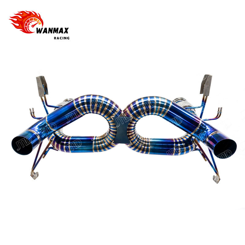 Titanium Straight Pipe Catback Exhaust System for Lamborghini Huracan STO 5.2L V10 Naturally Aspirated